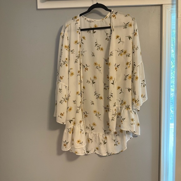 None Sweaters - Floral Cardigan